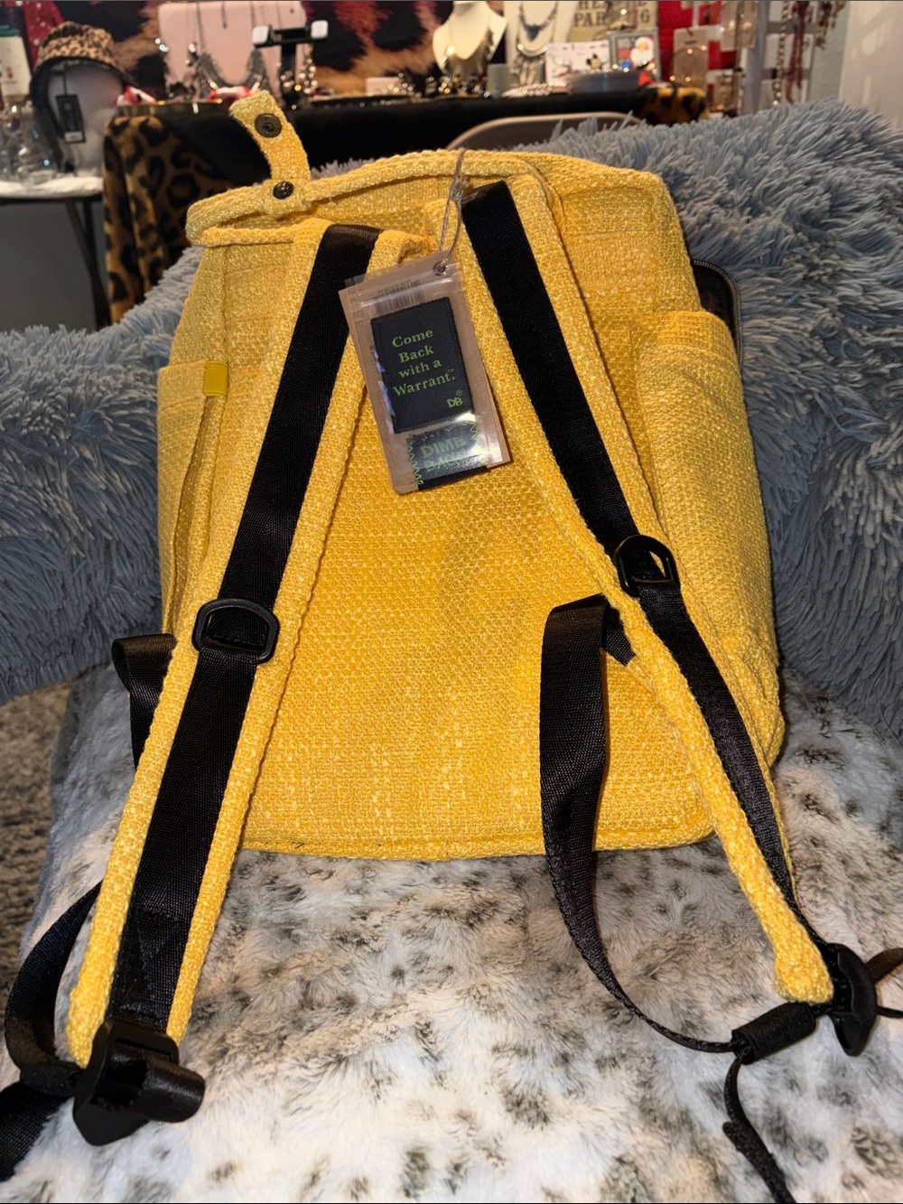 Yellow Textured Backpack dime bags, hempster super soft great color unisex
